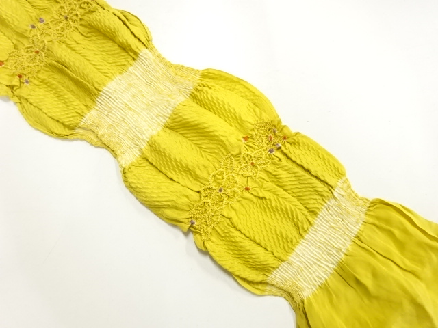 正絹　絞り　帯揚げ